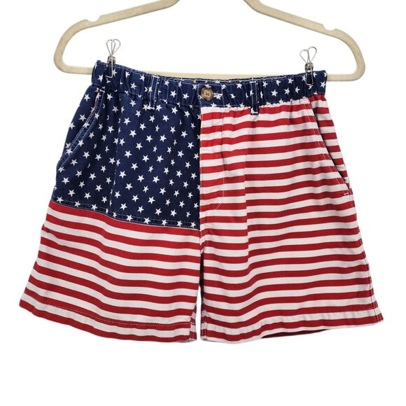 Chubbies Mens Medium Shorts 'Mericas American Flag Red White Blue Shorts USA - Picture 9 of 9
